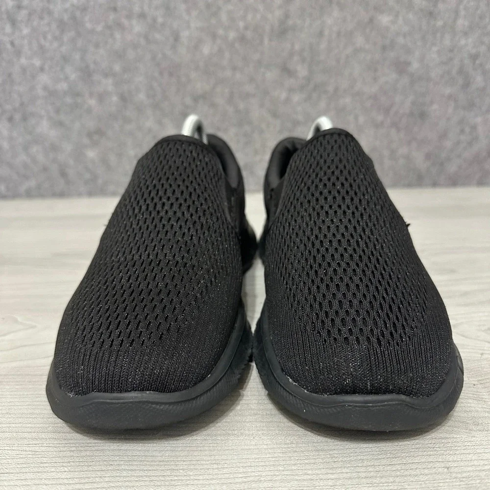 Skechers Mens Equalizer Double Play Slip On Loafers Black Mesh 51509‎ BBK Size 8